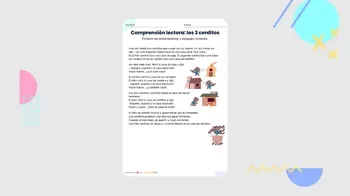 Comprensión lectora: los 3 cerditos