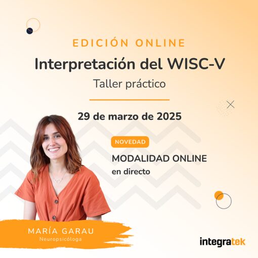 Interpretación del WISC-V. Taller práctico online | 29 de marzo de 2025