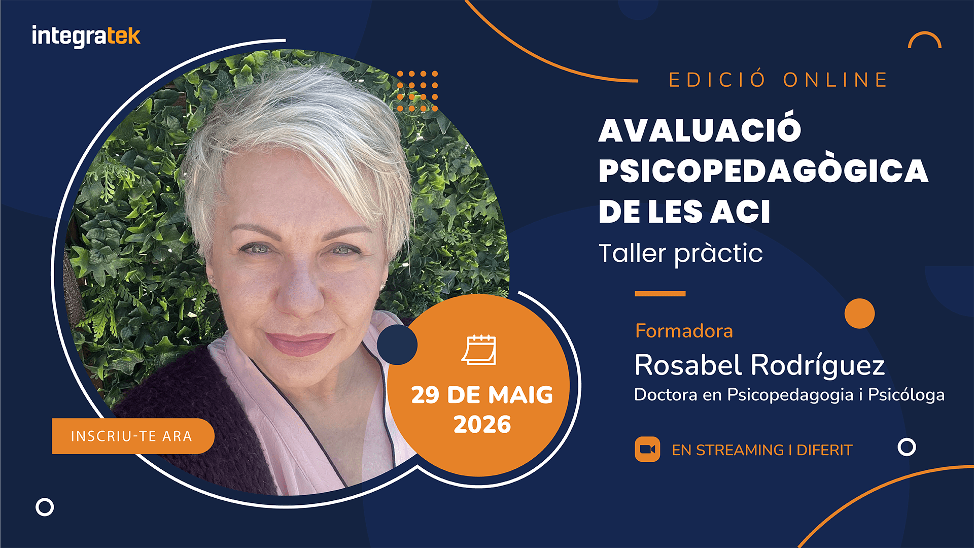 Avaluació psicopedagògica de les ACI – Taller pràctic online | 29 de maig de 2026