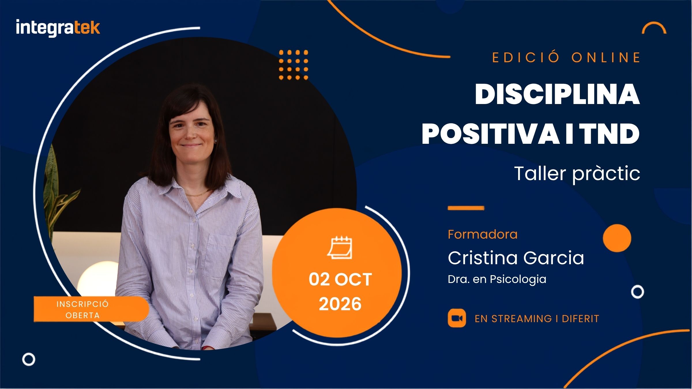Disciplina positiva aplicada als trastorns del neurodesenvolupament. Taller pràctic en línia | 2 d’octubre de 2026