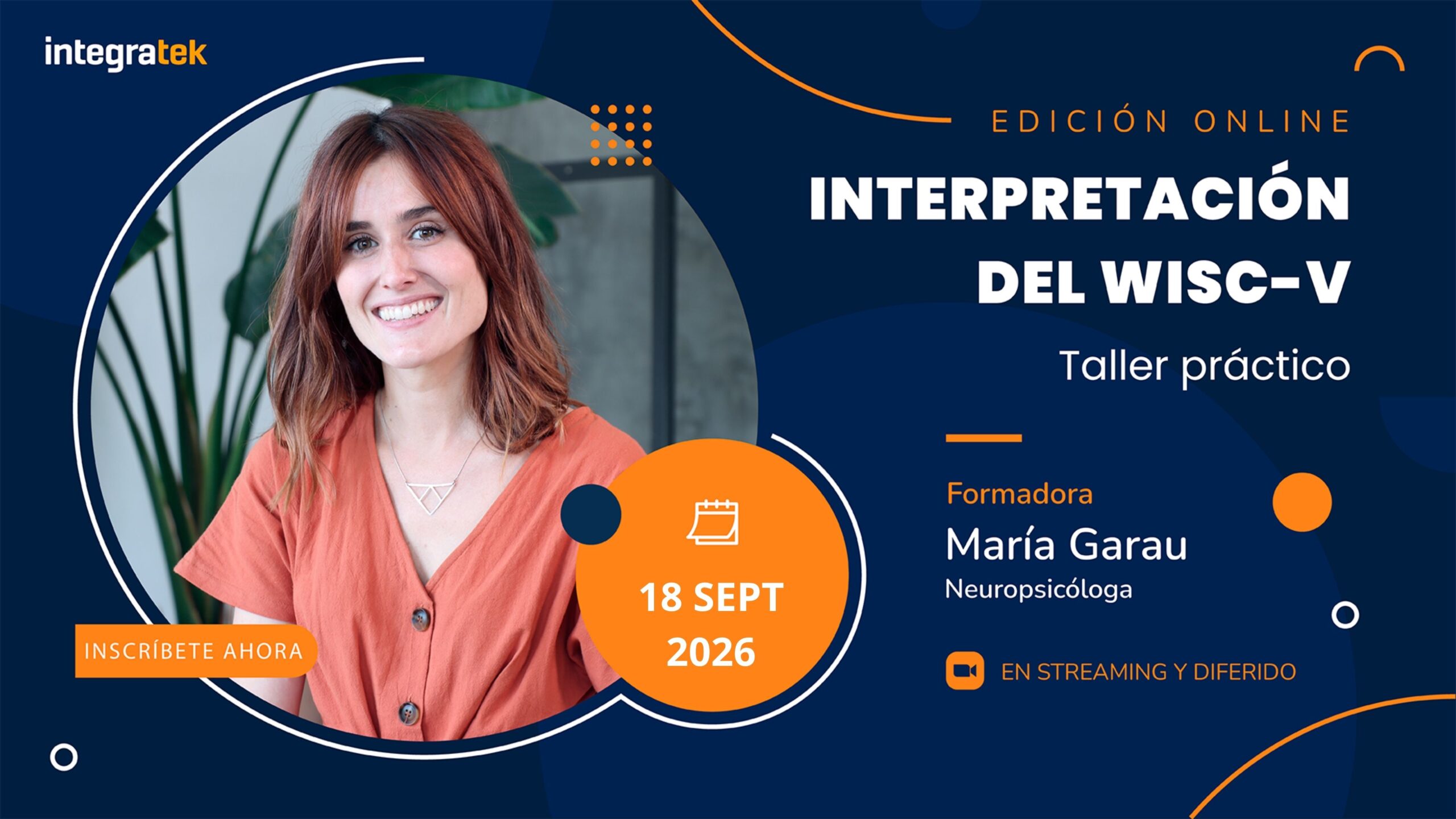 Interpretación del WISC-V. Taller práctico online | 18 de septiembre 2026